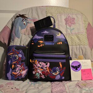 Loungefly Disney Lilo & Stitch: The Series Vampire Angel & Stitch Mini Backpack